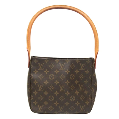 Pre-owned Louis Vuitton Looping Brown Canvas Shoulder Bag ()