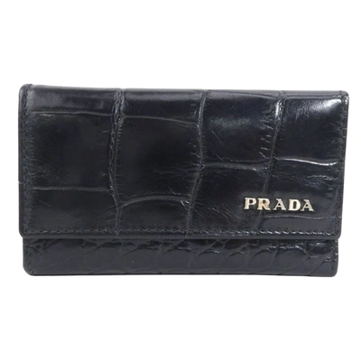 Prada - Leather Wallet () In Black