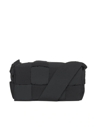 Bottega Veneta Padded Tech Cassette Bag In Black