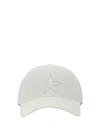 Golden Goose Baseball Hat With Star In Papyrus