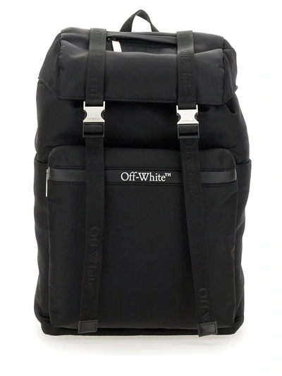 Off-white Nylon Backpack In Black