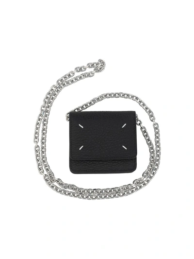 Maison Margiela Small Leather Chain Wallet Bag In T8013