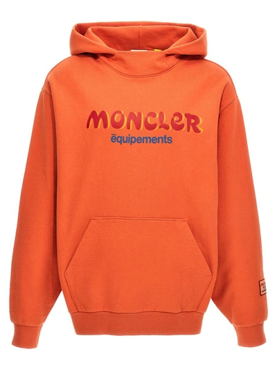 Moncler Genius Moncler X Salehe Bembury Logo Hoodie In Orange