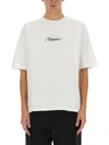 Moschino Short Sleeve Logo T Shirt White In White