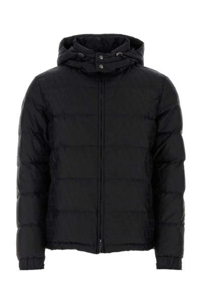 Valentino Toile Iconographe Padded Jacket In Black