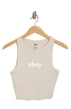 OBEY LOWER CASE LOGO GRAPHIC TANK