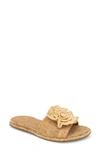 Gentle Souls By Kenneth Cole Lucy Womens Rosette Slide Sandals In Natural Cork
