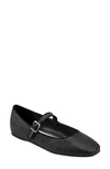 Marc Fisher Ltd Lailah Woven Mary Jane Flat In Black 001