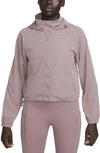 Nike Repel Water Repellent Hooded Jacket In Smokey Mauve/black