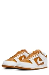 Nike Gender Inclusive Dunk Low Basketball Sneaker In Dark Curry/ White