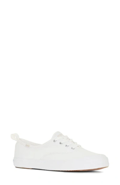 Keds Champion Glitter Celebrations Sneakers In White Canvas