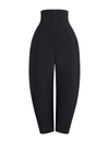 Alaïa Harness Corset Zip Front Wool Trousers In Black
