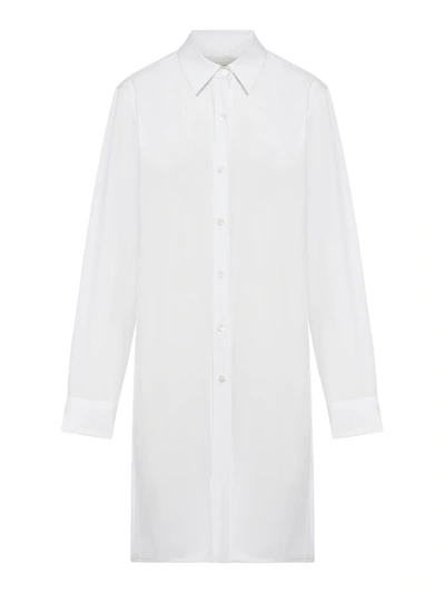 Dries Van Noten 01190-calbero 8329 W.w.shirt Cotton Popeline In White