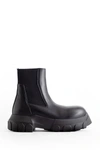 Rick Owens Lido Beatle Bozo Tractor In Washed Calf In Black