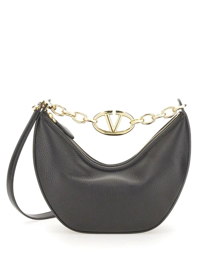 Valentino Garavani Small Hobo Bag "vlogo Moon Bag" In Black