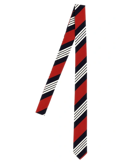 Thom Browne Striped Tie In Multicolour