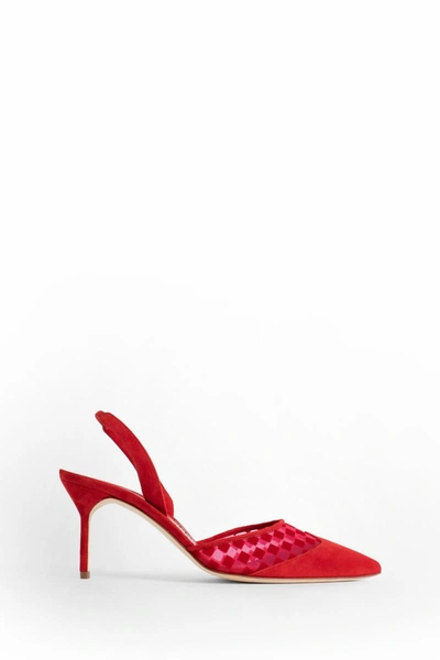 Manolo Blahnik Pumps In Red