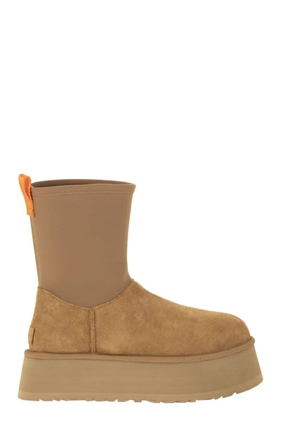 Ugg Suede Classic Dipper Boots In Chestnut