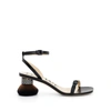 Loewe Petal Brush Crystal-embellished Leather Sandals