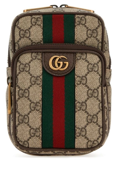 Gucci Man Gg Supreme Fabric Mini Ophidia Crossbody Bag In Multicolor