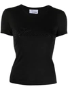 Blumarine Women Logo Cotton T-shirt In Multi