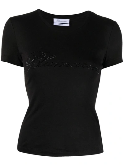 BLUMARINE BLUMARINE LOGO COTTON T-SHIRT