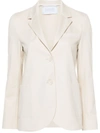 Harris Wharf London Single-breasted Blazer Jacket In White