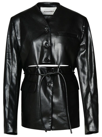 Nanushka Maida Leather Jacket In Black