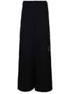 Palm Angels Monogram Nylon Parachute Pants In Black