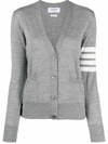 Thom Browne Cardigan In Grey