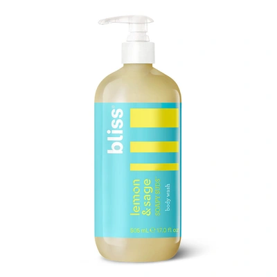 Bliss Lemon & Sage Soapy Suds Body Wash In White