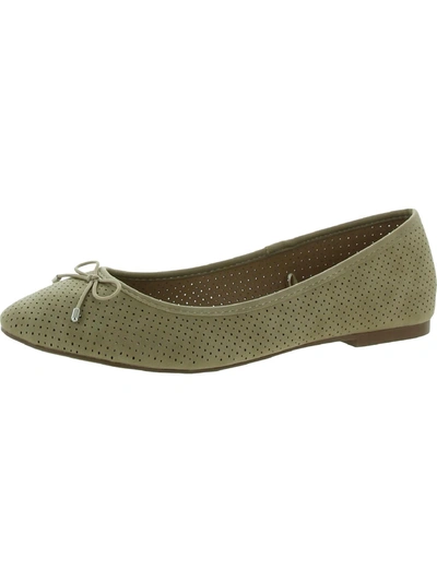 Esprit Orly Womens Perforated Slip On Flats In Grey