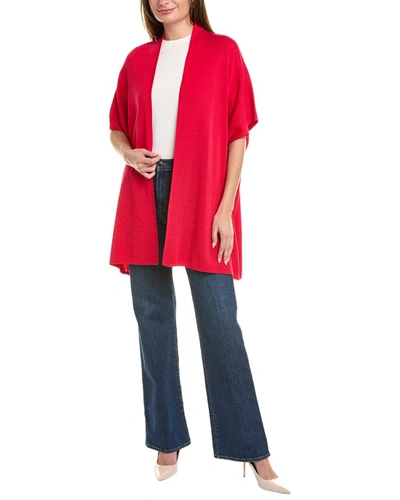 St John Wool-blend Shawl Cardigan In Red