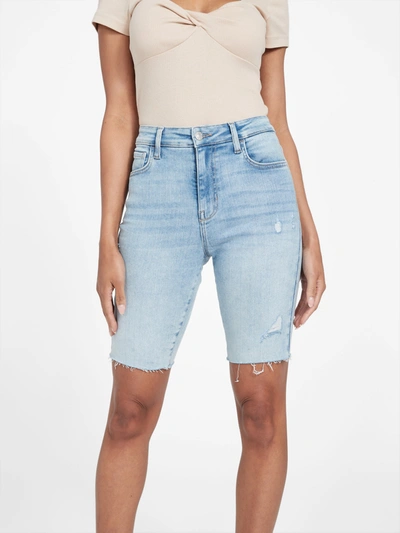 Guess Factory Keira Bermuda Shorts In Blue