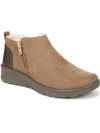 Bzees Greta Womens Faux Suede Ankle Booties In Multi