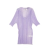 Opening Ceremony Lilac Purple Short Sleeve Rib Sheer Top In Multi
