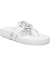 CIRCUS BY SAM EDELMAN JULES WOMENS FAUX LEATHER LASER CUT THONG SANDALS
