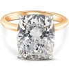 Pompeii3 Certified 7.19ct Cushion Solitaire Diamond Engagement Ring Gold Lab Grown Gold In Multi