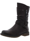 Gc Shoes Brandy Womens Ruched Round Toe Mid-calf Boots In Black