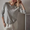 James Perse Vintage Fleece Sweatshirt In Grey