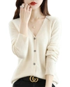 Asne Wool Cardigan In Beige