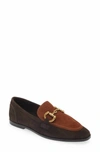 JEFFREY CAMPBELL WOMEN'S VELVITEEN BIT LOAFER IN BROWN TAN SUEDE