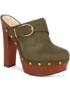 Veronica Beard Women's Alek Croc Embossed Nubuck Platform Clogs In Multi