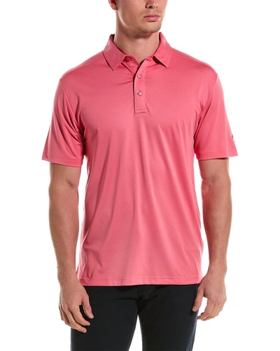 Callaway Micro Hex Solid Polo Shirt In Pink