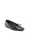 SCHUTZ ARISSA POINTED FLATS IN BLACK CROC