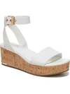 Franco Sarto Clemens Ankle Strap Platform Wedge Sandal In White