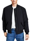 AND NOW THIS MENS SATIN DRESSY BOMBER JACKET