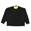 Opening Ceremony Neon Green Color Block Cashmere Sweater In Multi