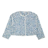 Opening Ceremony Blue Leopard Printed Quilted Jacket In Multi