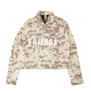 Vlone Beige Digi Camo Denim Jacket In Multi